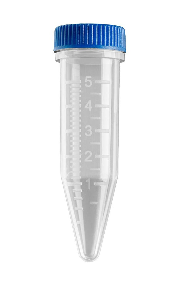 Skip to the end of the images gallery Skip to the beginning of the images gallery   Five-O™ 5mL MacroTube®, Non-Sterile, with Screw Caps Packed Separately, 500/cs